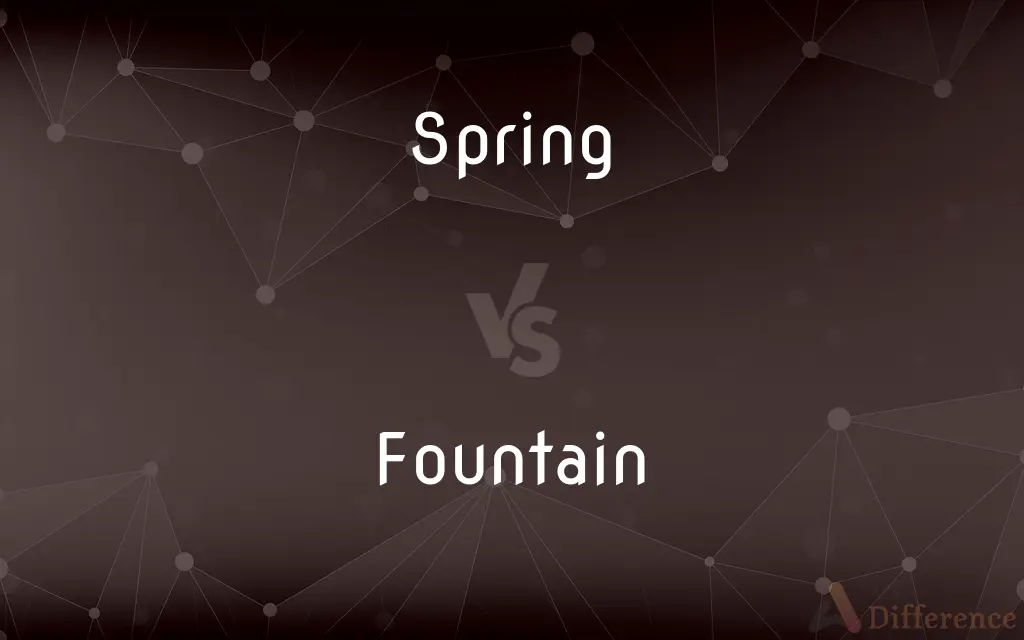 Spring vs. Fountain — What's the Difference?