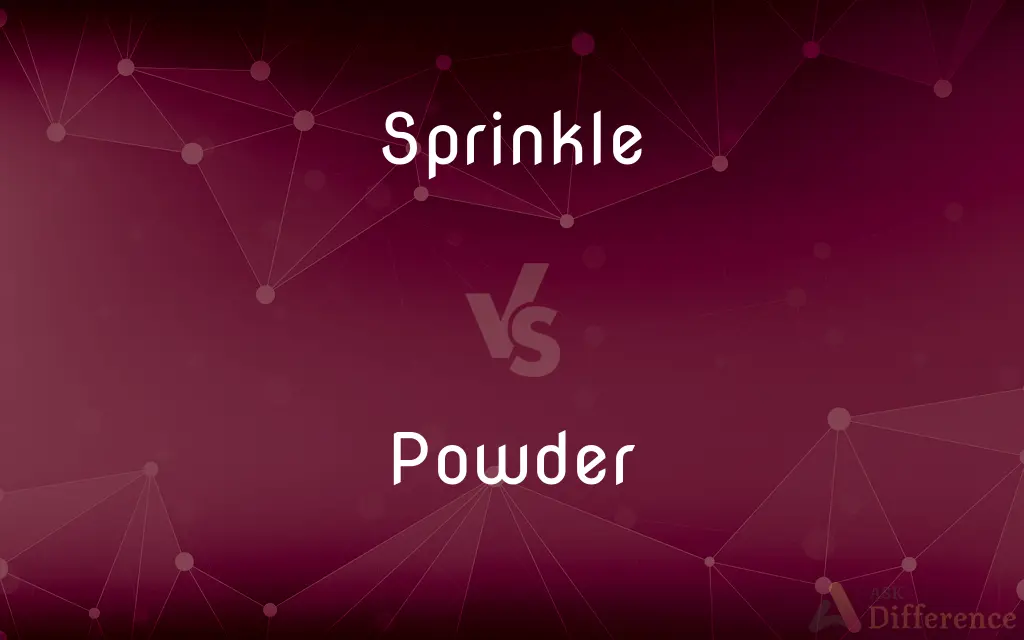 Sprinkle vs. Powder — What's the Difference?