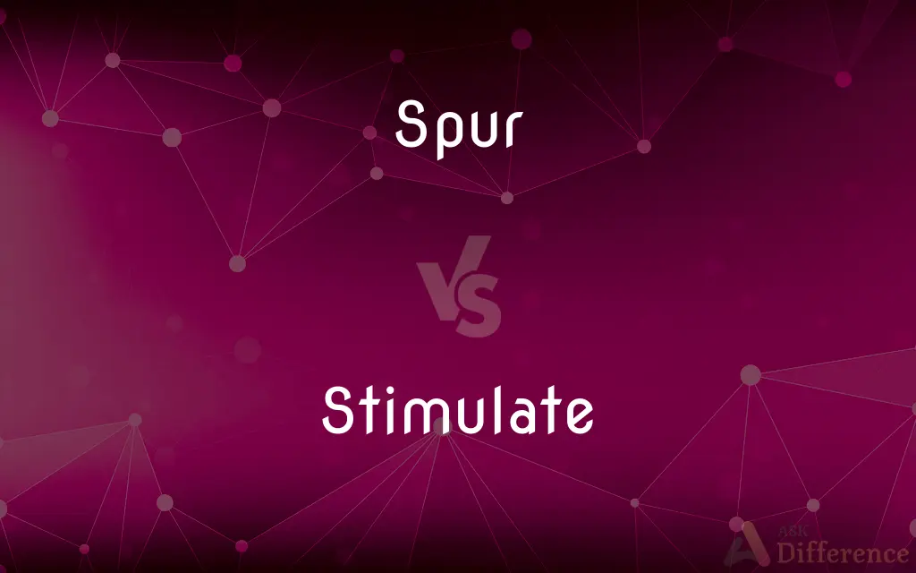 Spur vs. Stimulate — What's the Difference?