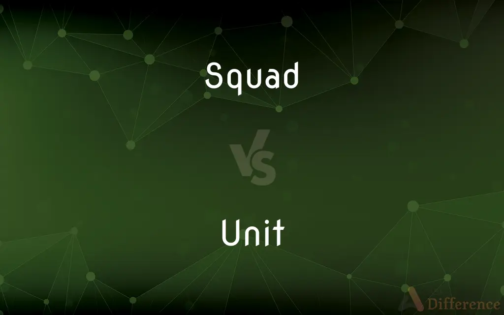Squad vs. Unit — What's the Difference?