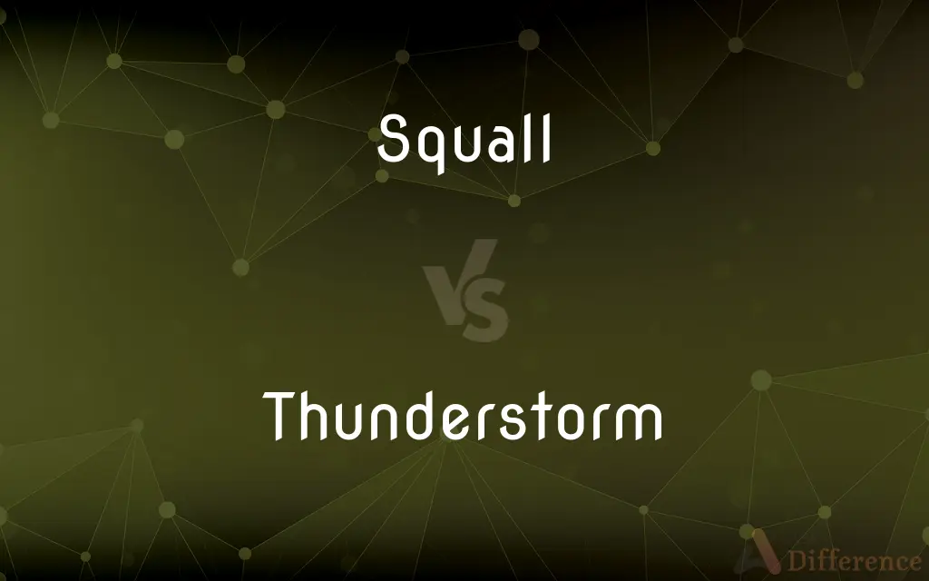 Squall vs. Thunderstorm — What's the Difference?