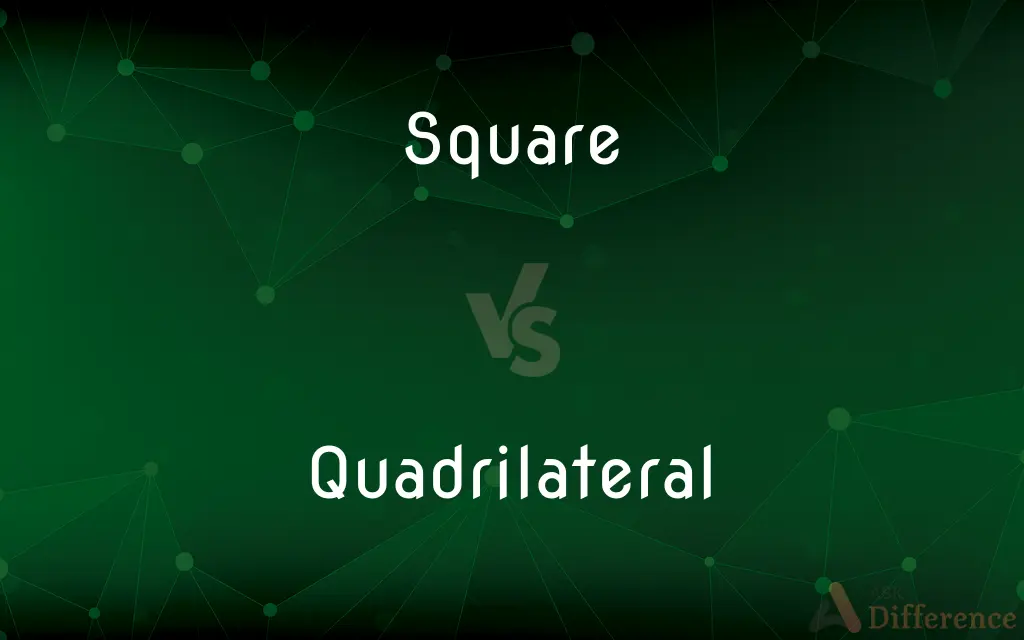 Square vs. Quadrilateral — What's the Difference?