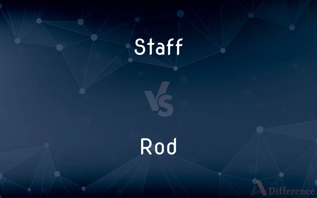 Staff vs. Rod — What's the Difference?