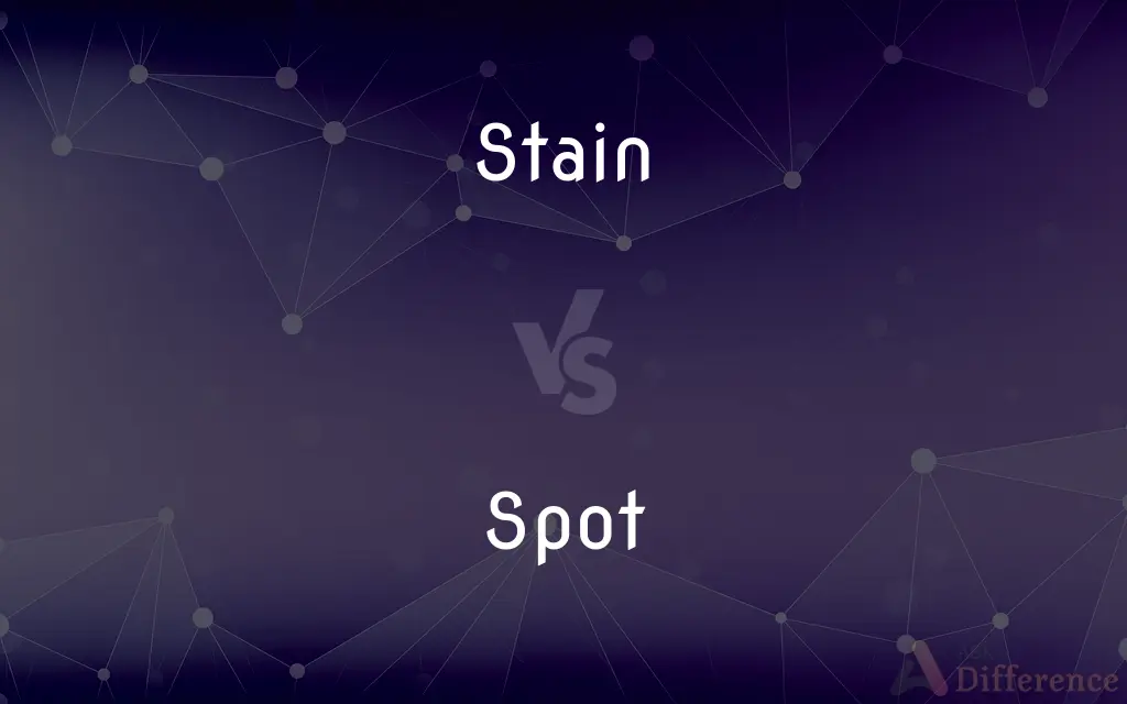 Stain vs. Spot — What's the Difference?