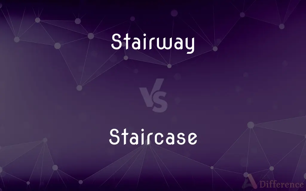 Stairway vs. Staircase — What's the Difference?