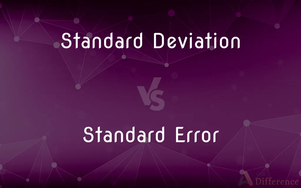 Standard Deviation vs. Standard Error — What's the Difference?