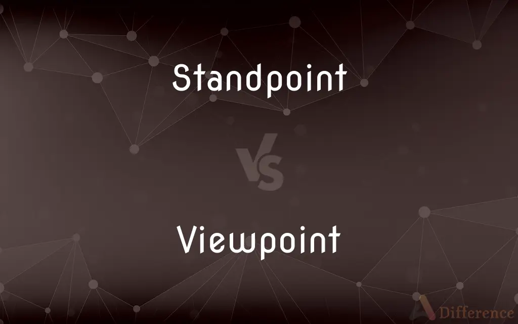 Standpoint vs. Viewpoint — What's the Difference?