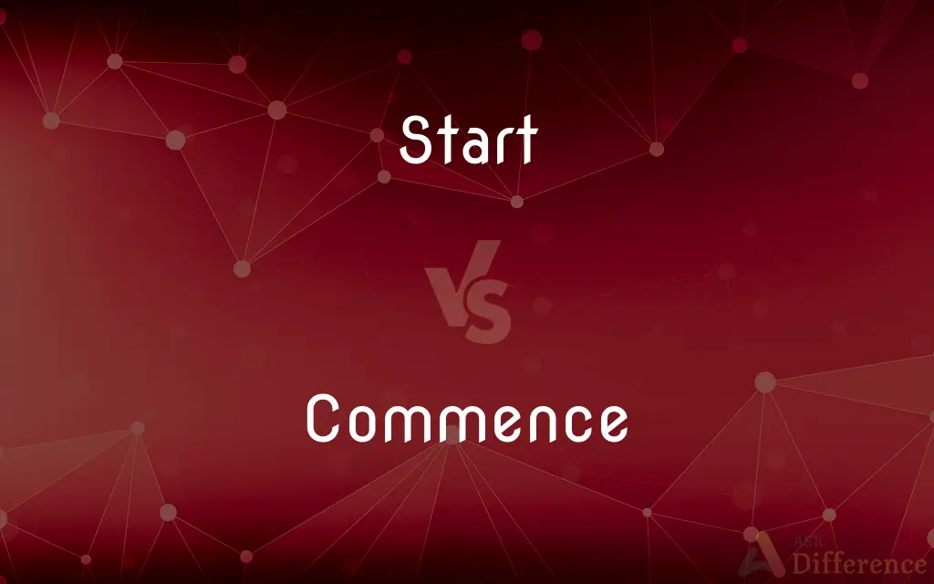 Start vs. Commence — What's the Difference?