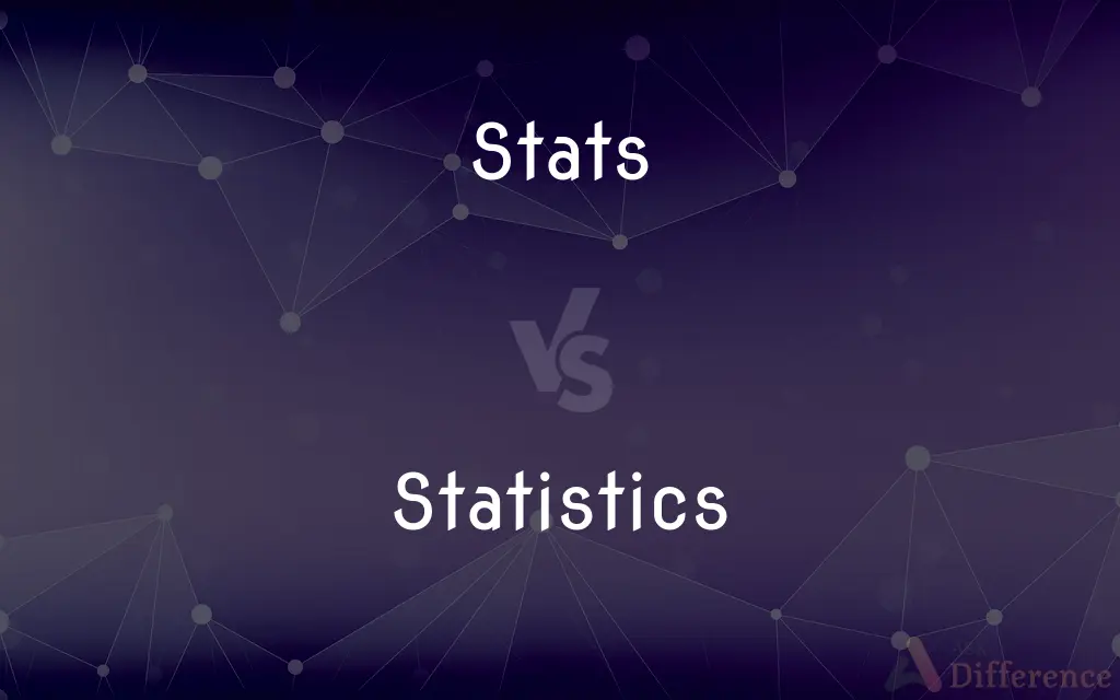 Stats vs. Statistics — What's the Difference?