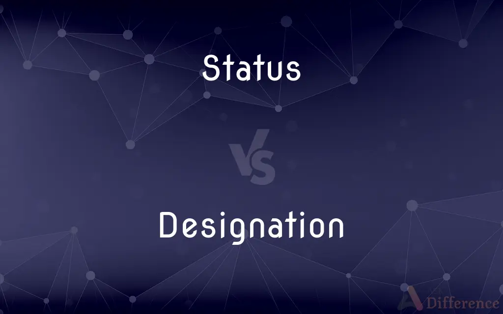 Status vs. Designation — What's the Difference?
