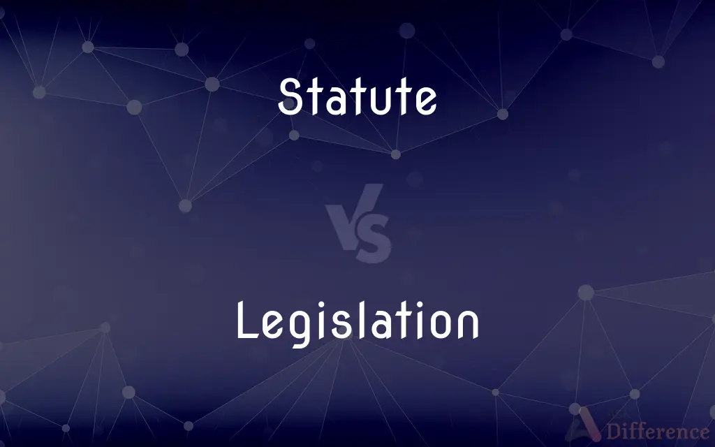 Statute vs. Legislation — What's the Difference?