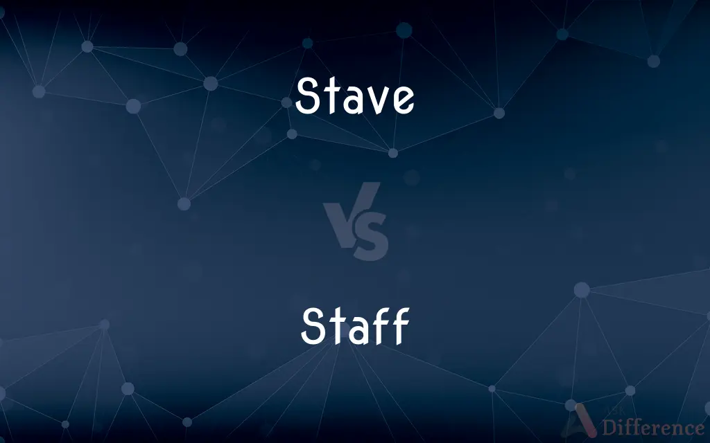 Stave vs. Staff — What's the Difference?