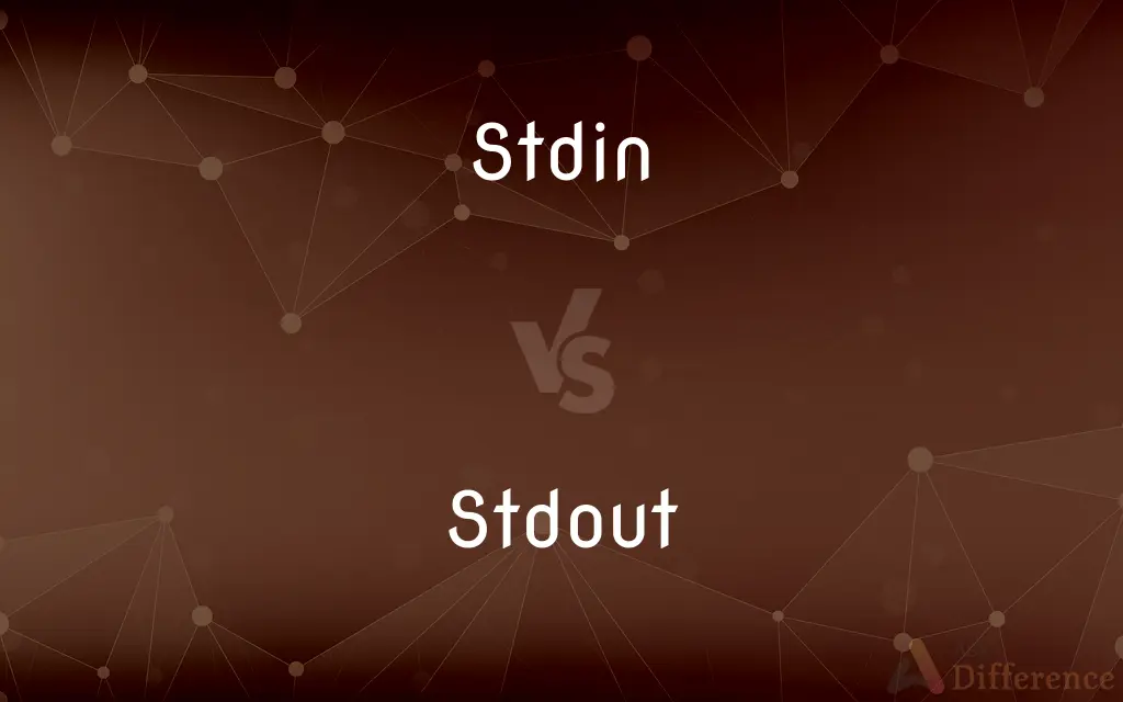 Stdin vs. Stdout — What's the Difference?