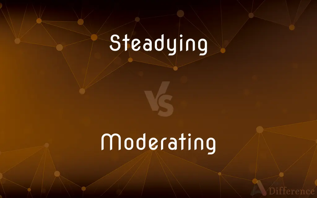 Steadying vs. Moderating — What's the Difference?