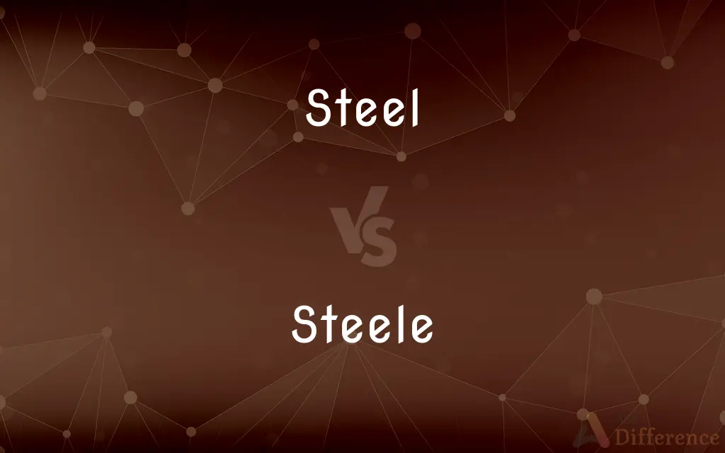 Steel vs. Steele — What's the Difference?