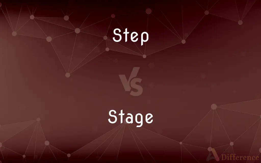 Step vs. Stage — What's the Difference?