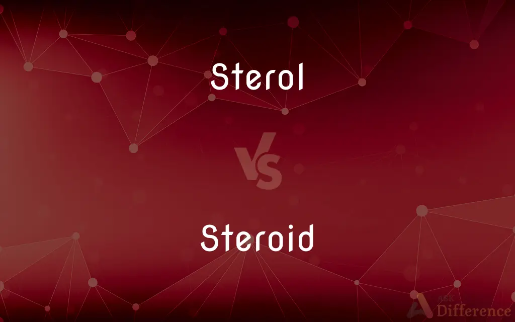 Sterol vs. Steroid — What's the Difference?