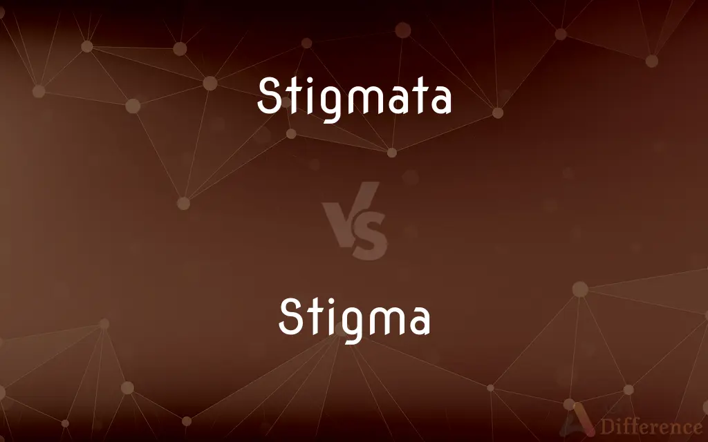 Stigmata vs. Stigma — What's the Difference?