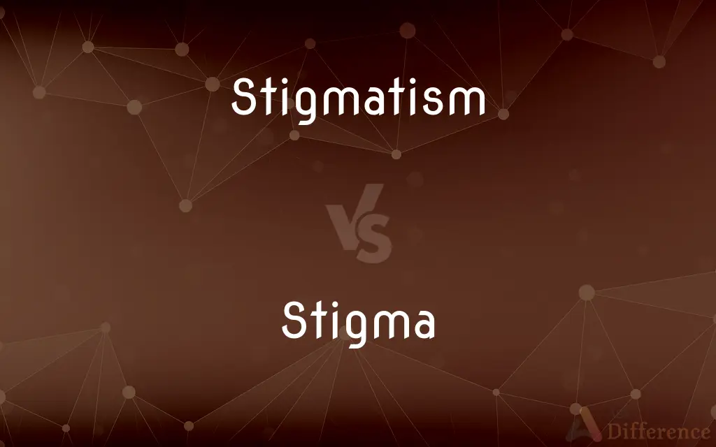 Stigmatism vs. Stigma — What's the Difference?