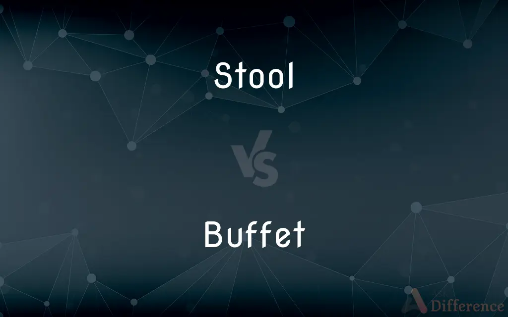 Stool vs. Buffet — What's the Difference?
