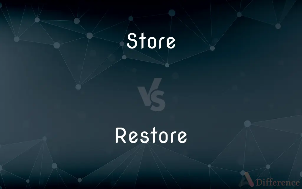 Store vs. Restore — What's the Difference?