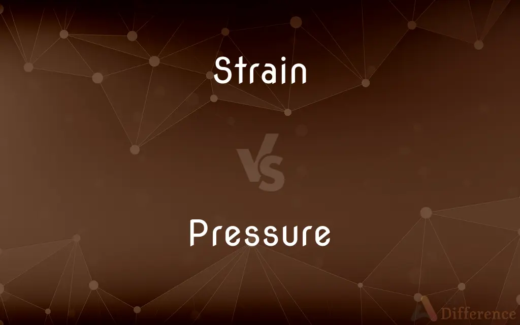 Strain vs. Pressure — What's the Difference?