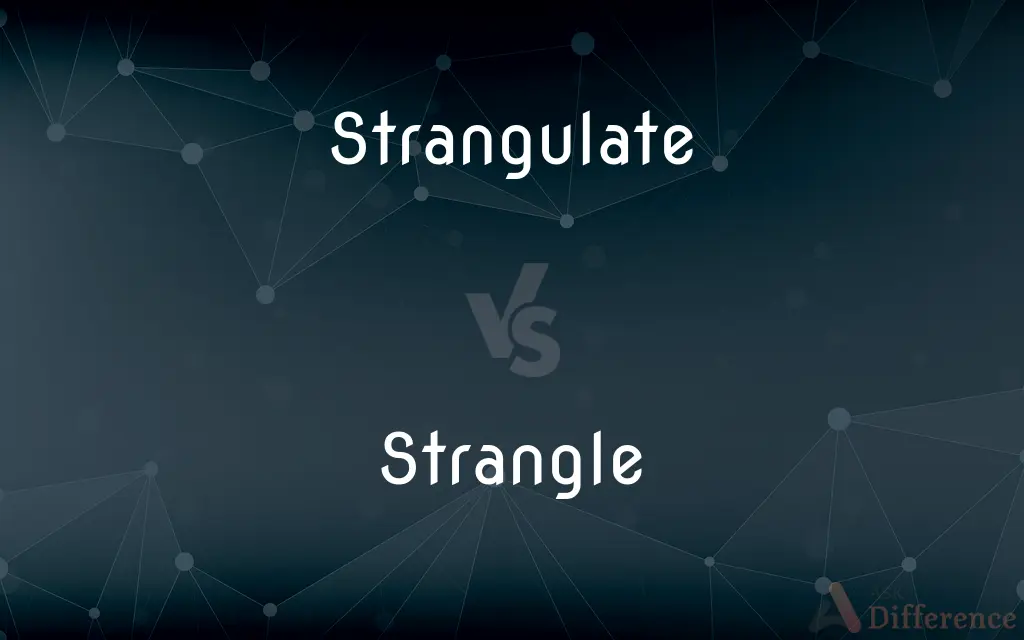 Strangulate vs. Strangle — What's the Difference?