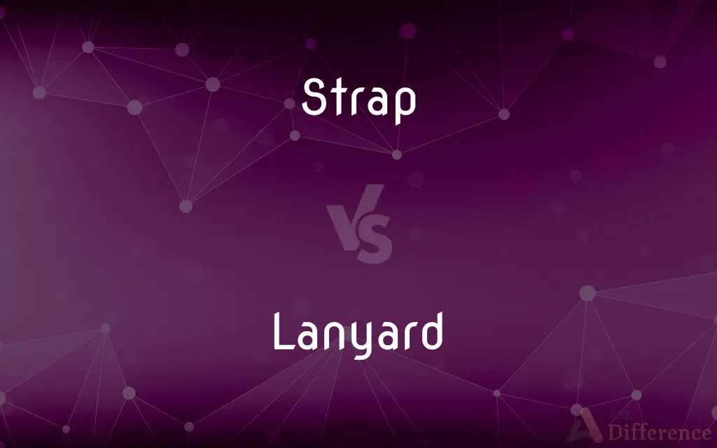 Strap vs. Lanyard — What's the Difference?