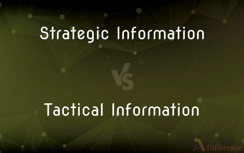Strategic Information vs. Tactical Information — What's the Difference?