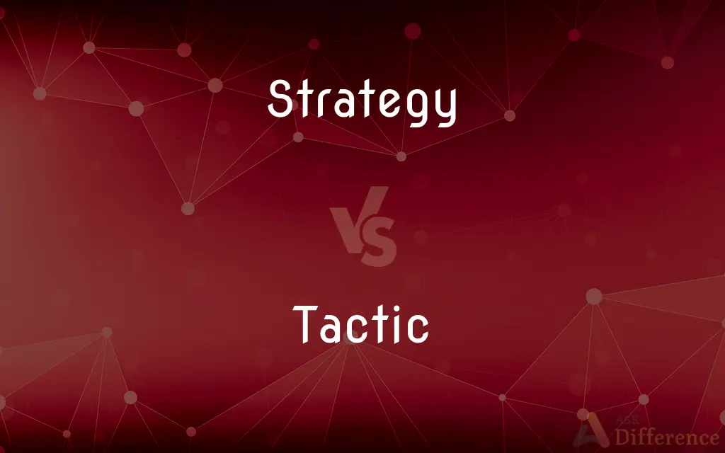 Strategy vs. Tactic — What's the Difference?