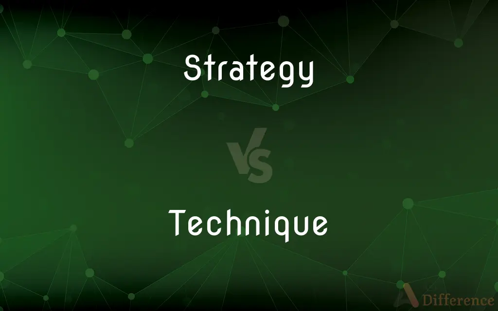Strategy vs. Technique — What's the Difference?