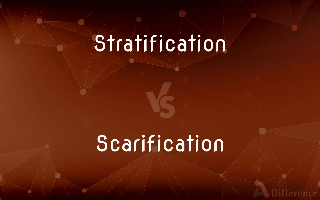 Stratification vs. Scarification — What's the Difference?