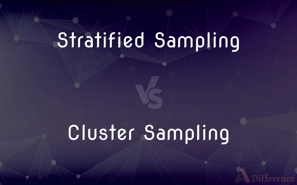 Stratified Sampling vs. Cluster Sampling — What's the Difference?