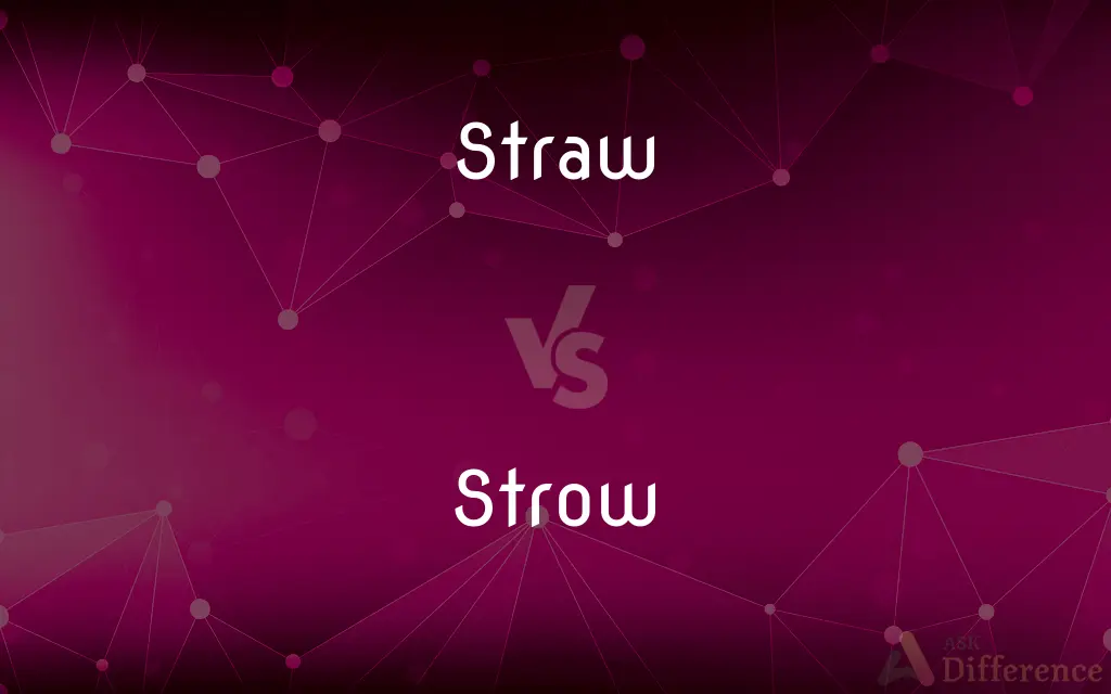 Straw vs. Strow — Which is Correct Spelling?