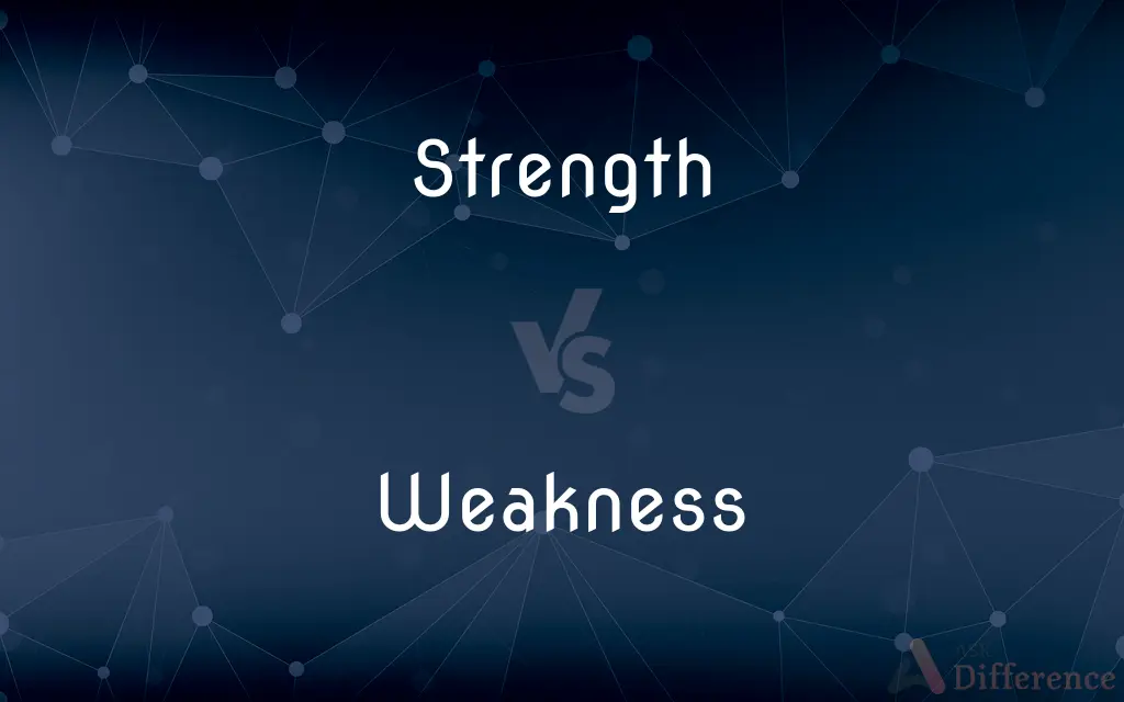 Strength vs. Weakness — What's the Difference?