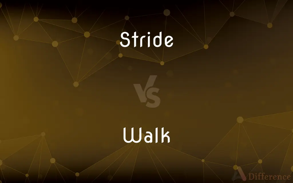 Stride vs. Walk — What's the Difference?