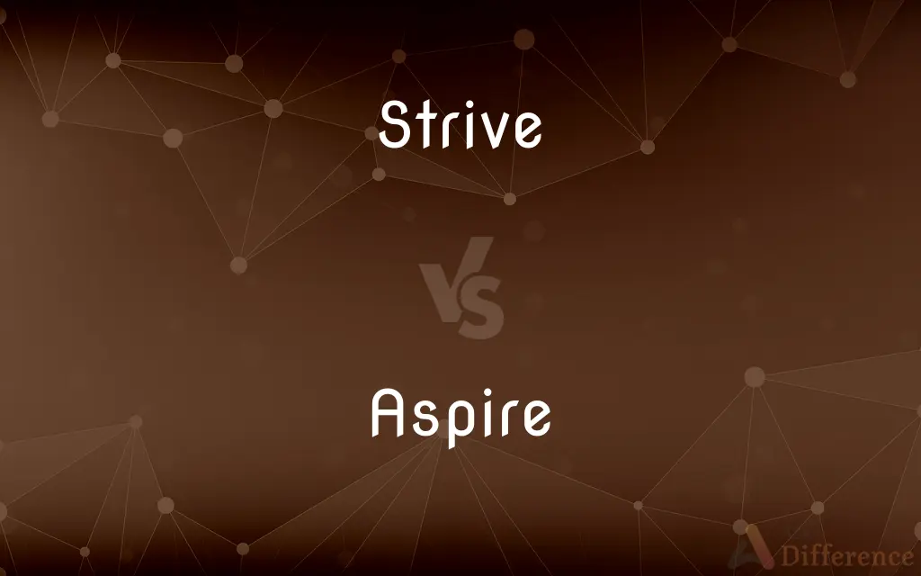 Strive vs. Aspire — What's the Difference?