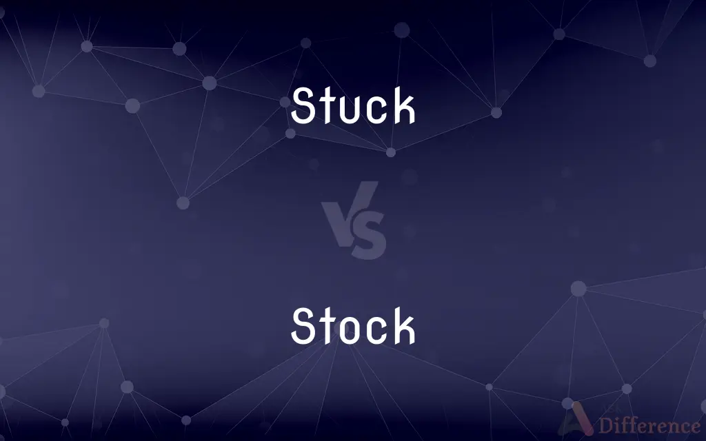Stuck vs. Stock — What's the Difference?