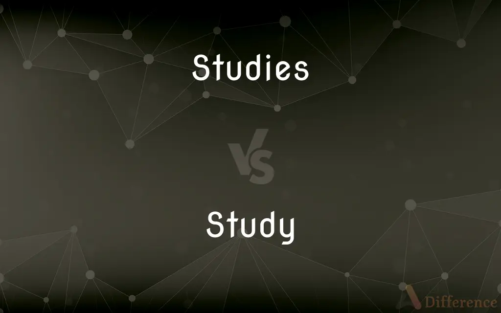 Studies vs. Study — What's the Difference?