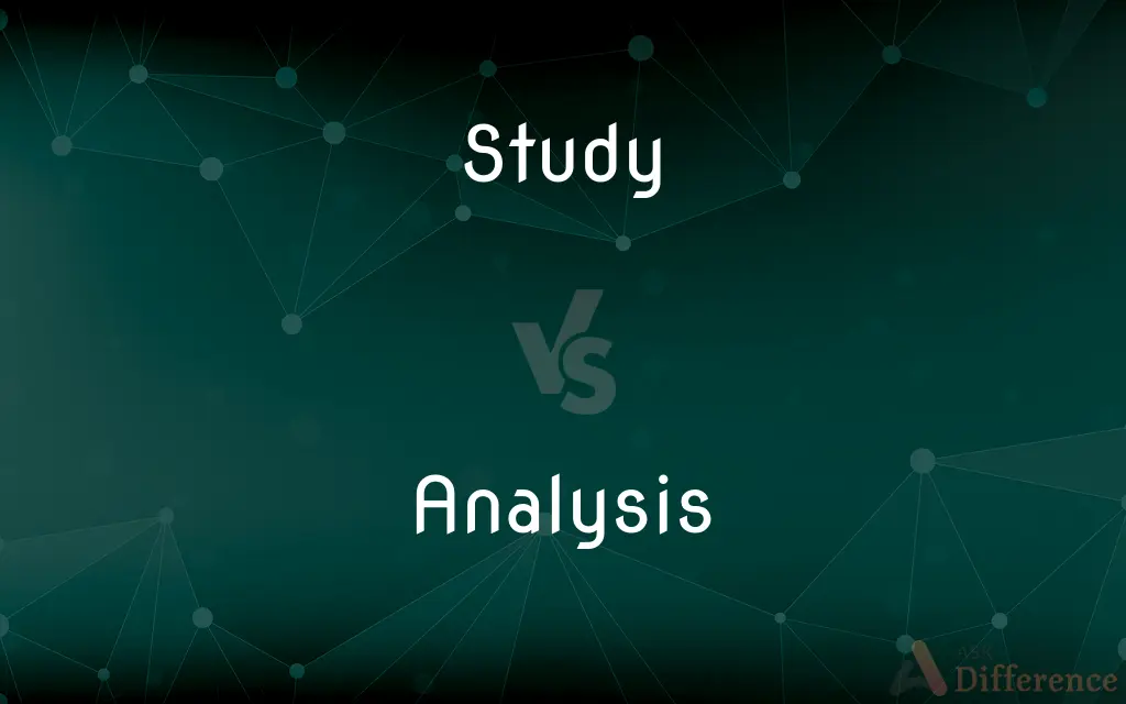 Study vs. Analysis — What's the Difference?