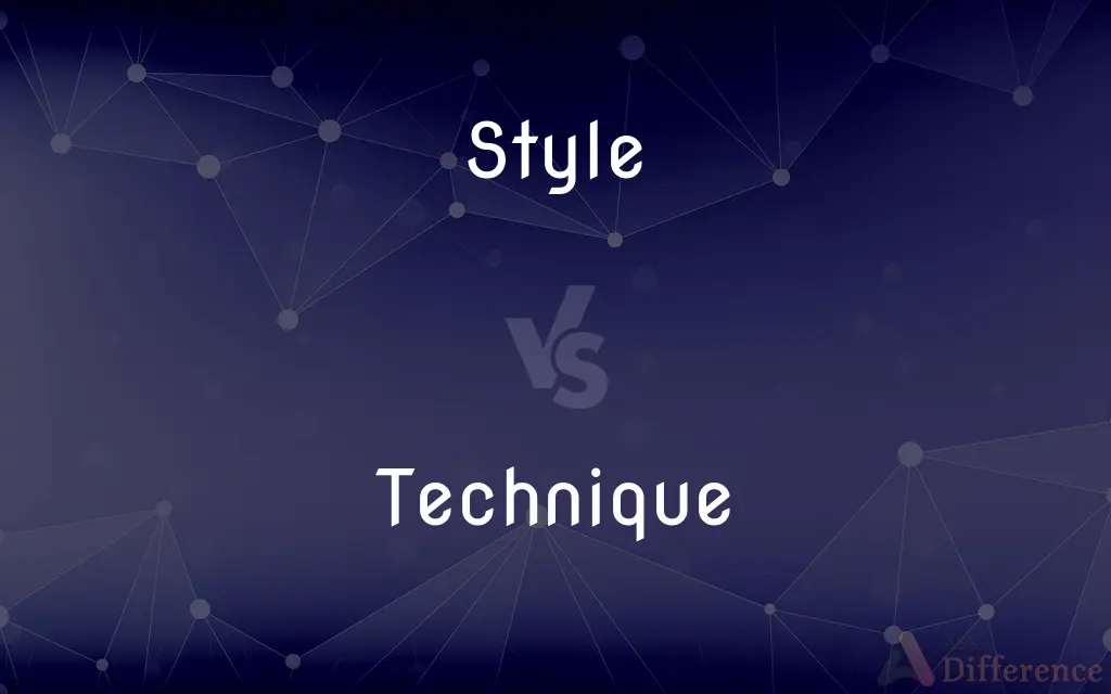 Style vs. Technique — What's the Difference?