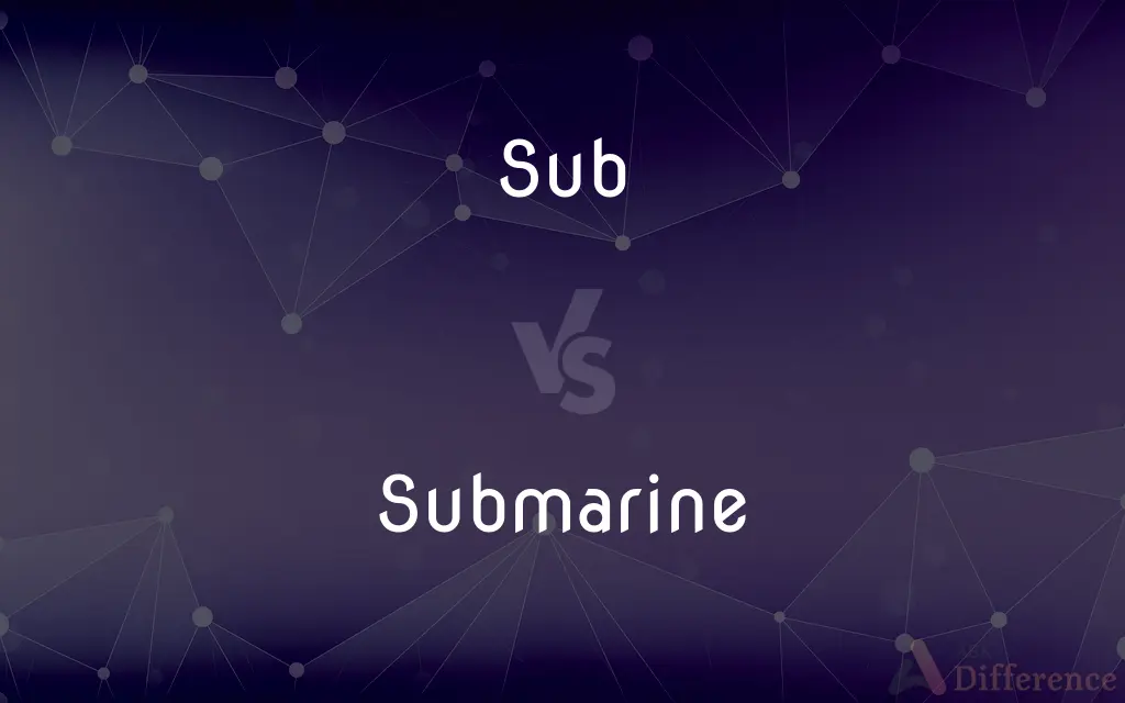 Sub vs. Submarine — What's the Difference?