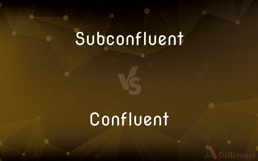 Subconfluent vs. Confluent — What's the Difference?