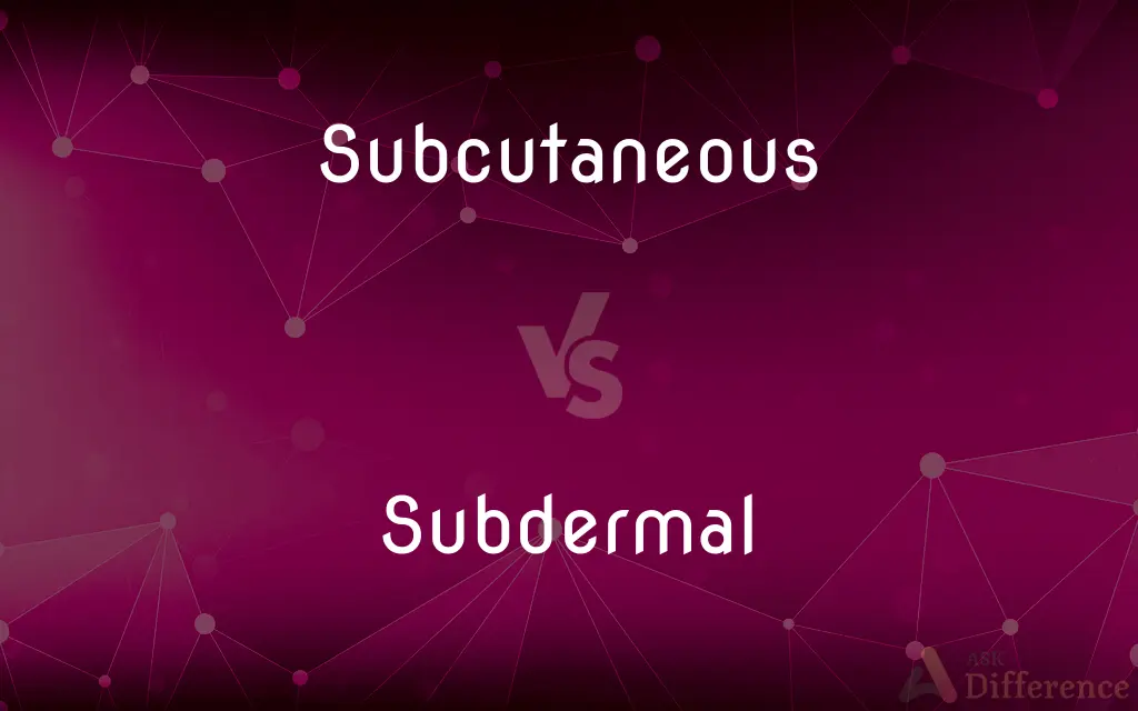 Subcutaneous vs. Subdermal — What's the Difference?