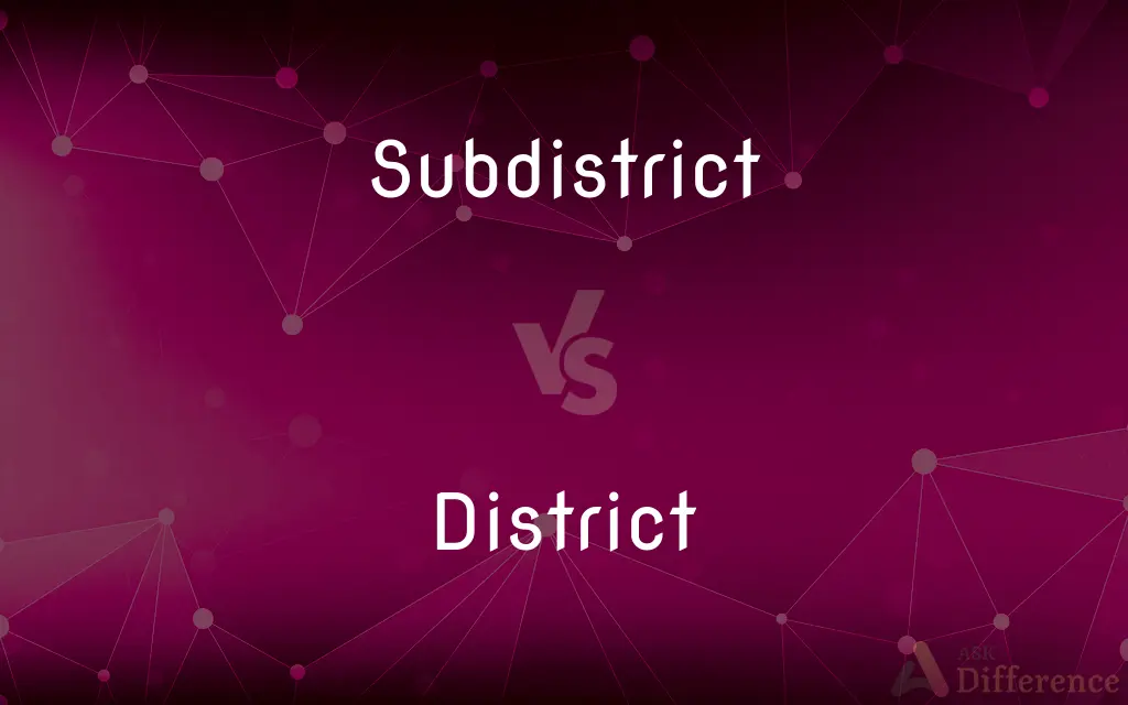 Subdistrict vs. District — What's the Difference?