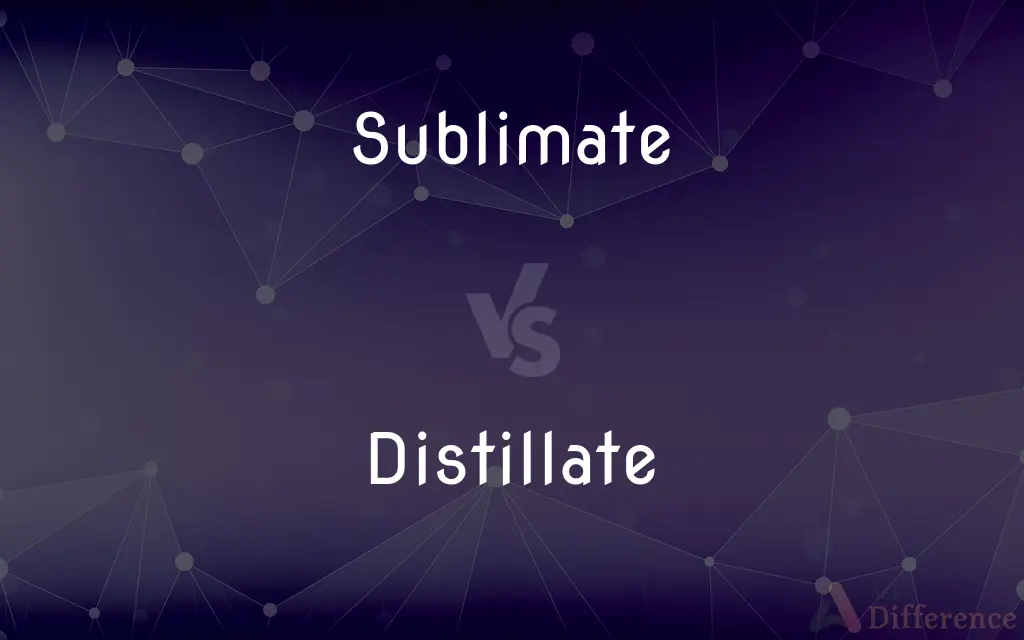 Sublimate vs. Distillate — What's the Difference?