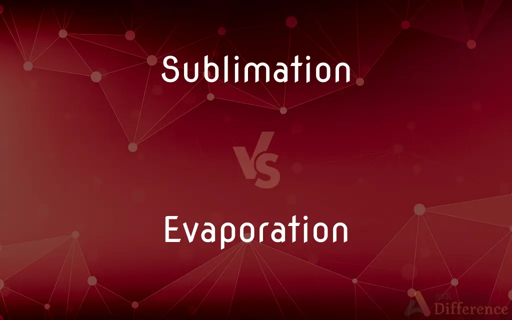 Sublimation vs. Evaporation — What's the Difference?