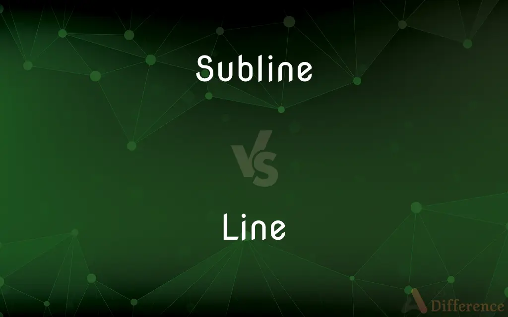 Subline vs. Line — What's the Difference?