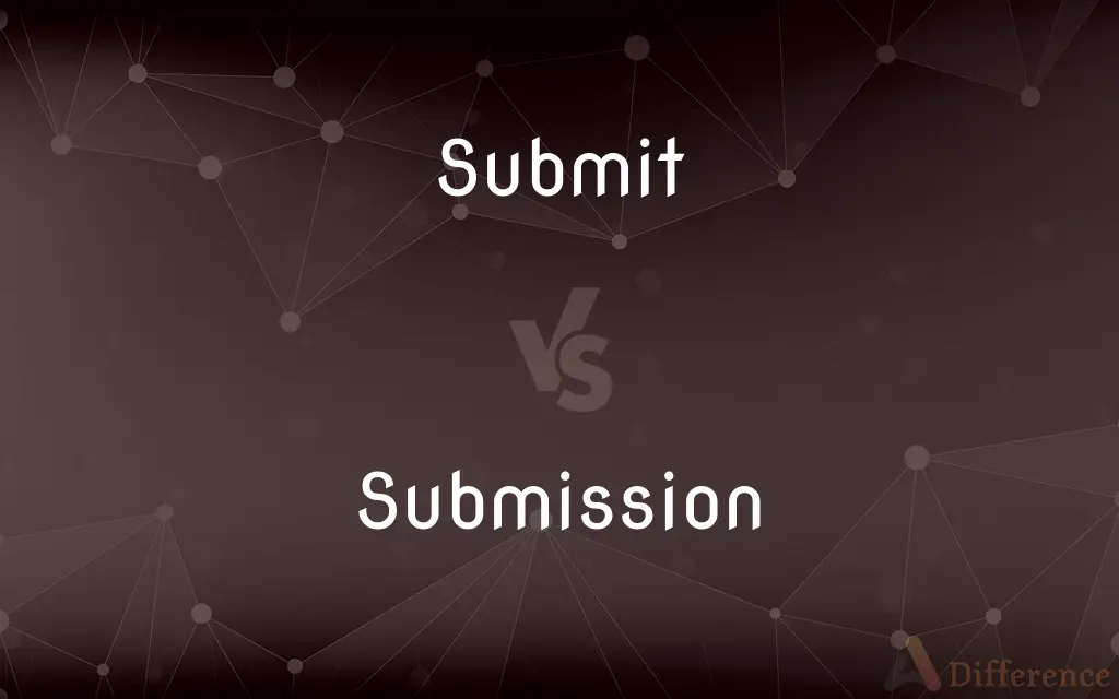 Submit vs. Submission — What's the Difference?