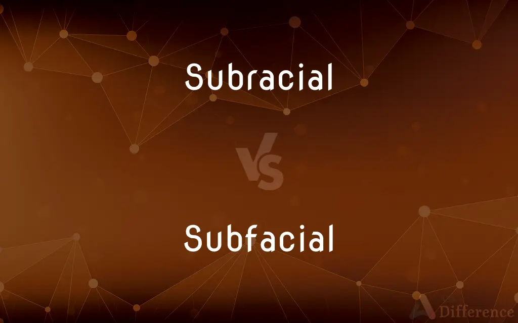 Subracial vs. Subfacial — What's the Difference?
